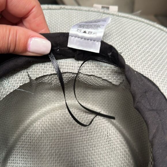 Anthropologie Light Gray Hat with Tan Band - Picture 12 of 12